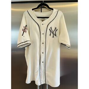 Cooperstown Collection NY Yankees Vintage-Look Jersey Cotton Linen Campri XL